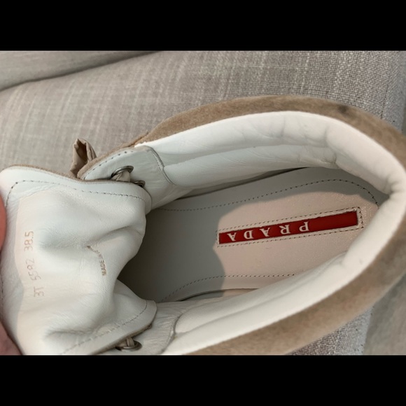 Prada women’s suede shoes with silk laces - Picture 6 of 6